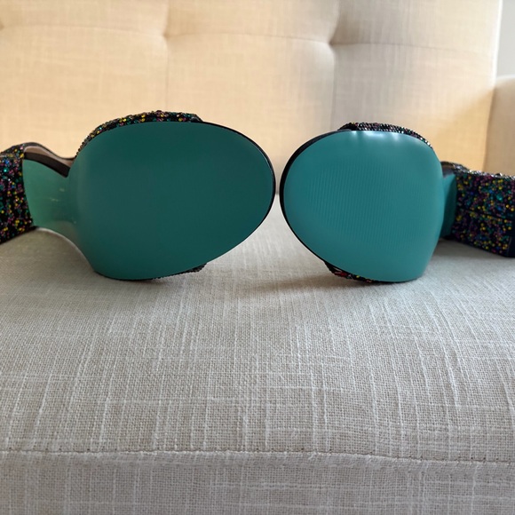 Betsey Johnson Multicolor Women's Kami Block Heel Dress Sandals - Size 9 - Picture 7 of 7